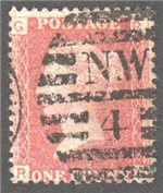 Great Britain Scott 33 Used Plate 103 - RG - Click Image to Close